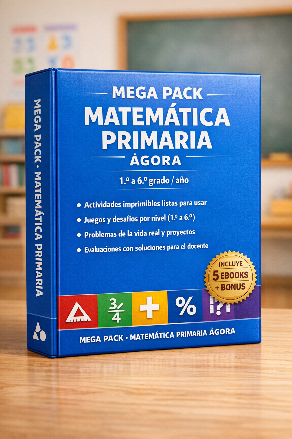 PACK Primaria Matematica AGORA (6 NIVELES + BONUS)
