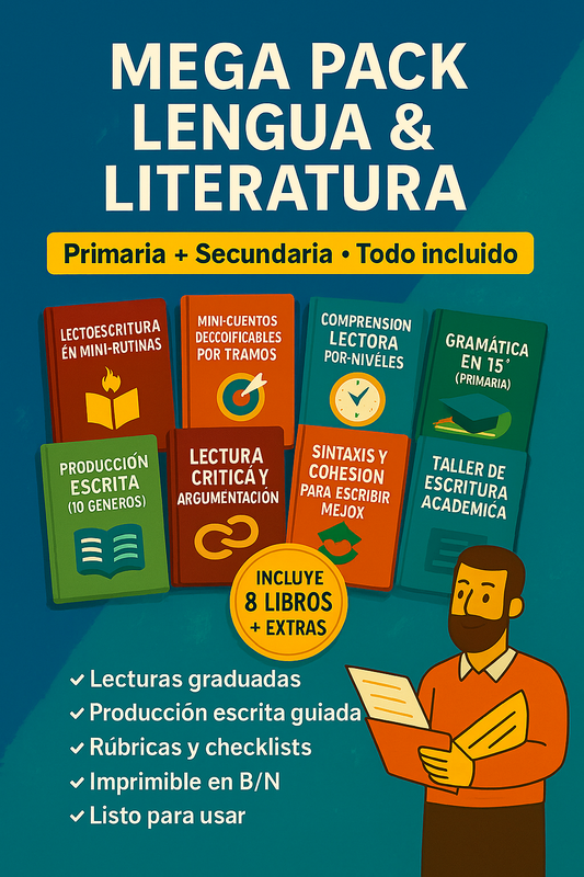 MEGA PACK Lengua y Literatura AGORA (8 EBOOKS)