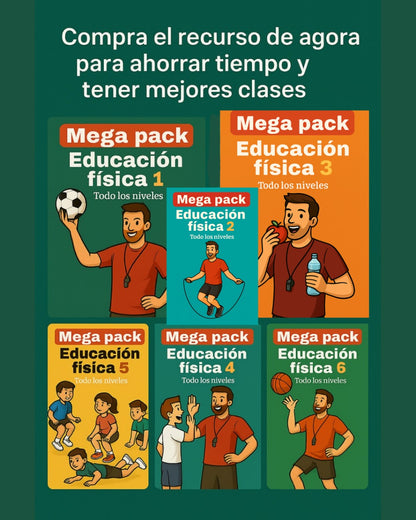 Mega PACK ED FISICA (12 Niveles + Bonos Gratuitos)