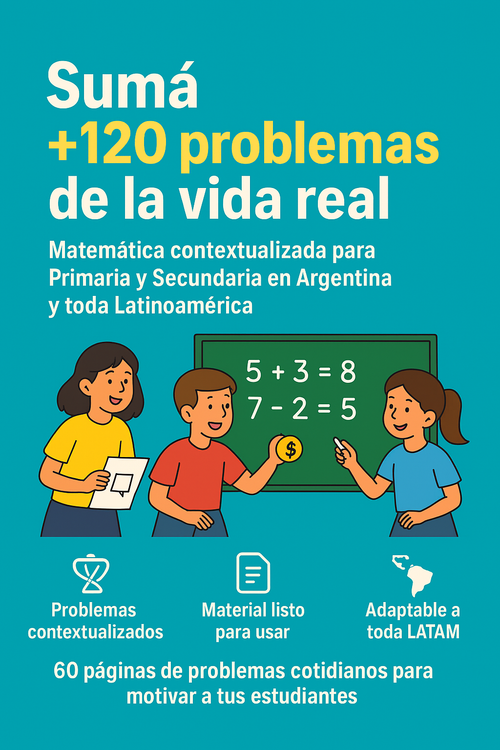 Sumá +120 Problemas de la vida real